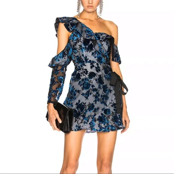 LAST CHANCE ๐ NWT Self Portrait Wrap Mini Dress - Picture 1 of 7